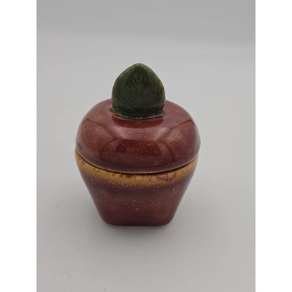Grasslands Road Ceramic Candle Jar w/ Lid Fall Harvest Kitchen Decor #4536